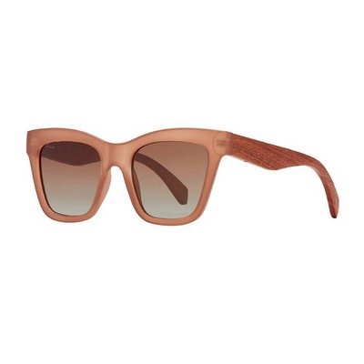 Amaya Matte Mocha & Walnut Wood Polarized Sunglasses