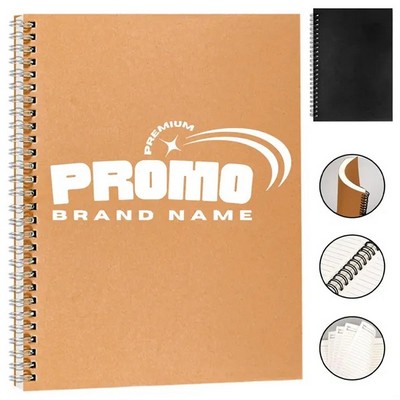A5 Kraft Spiral Notebook with Lined Pages