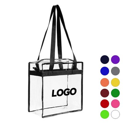 Clear Stadium-Grade Zippered Tote