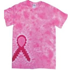 Adult Heavyweight Cotton Awareness Tie-Dyed T-Shirt