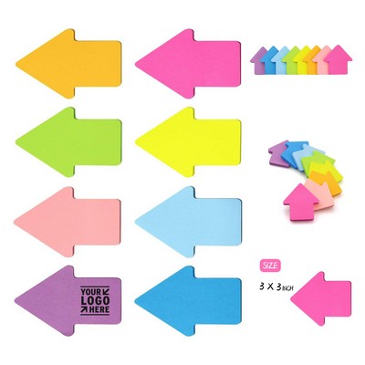 3 x 3" 75 Sheets Arrow Shaped Self-Sticky Note Pads