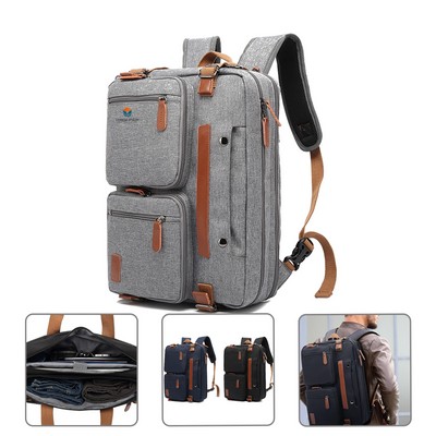 Laptop Convertible Backpack Messenger Bag