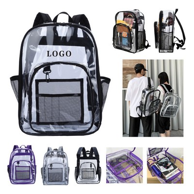 Transparent Heavy-Duty PVC Backpack