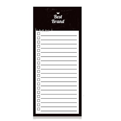 Refrigerator Magnet Black Soft Magnetic Plan List Notebook