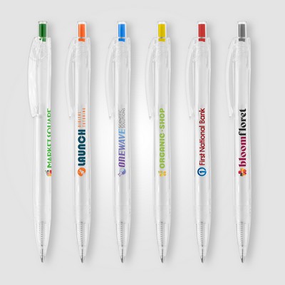 Aqua Clear - RPET Recycled Plastic Pen - Full-Color Inkjet