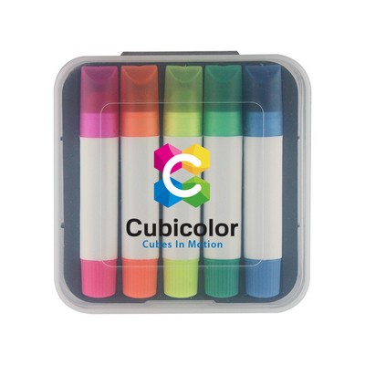 Wax Gel Highlighter Set - Full Color Imprint