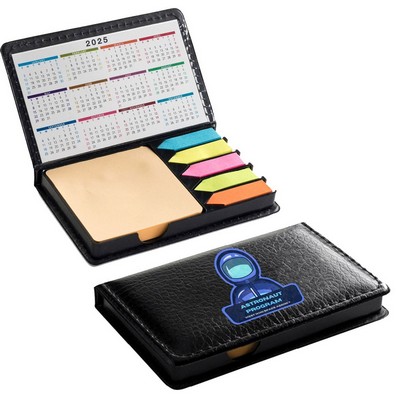 Vinyl Case w/ 2"x 2" Sticky Notes & Flags