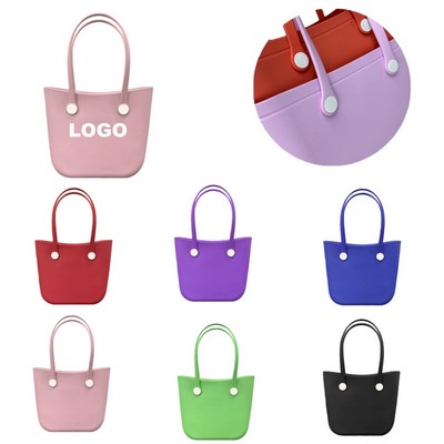 EVA Crescent Beach Tote Bag With Shoulder Strap