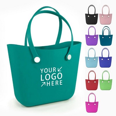 EVA Crescent Beach Tote Bag With Shoulder Strap