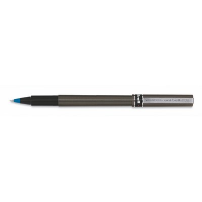 uni-ball® Deluxe Micro Point Platinum Gray/Blue Ink Roller Ball Pen
