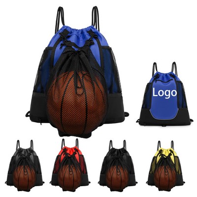 Football Drawstring Backpack