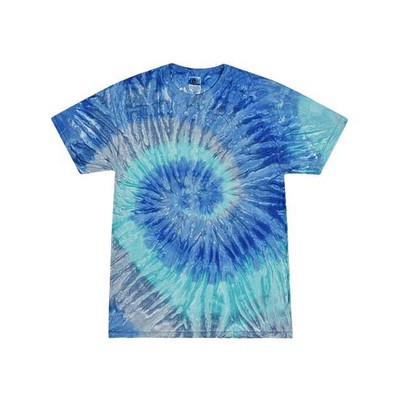 COLORSTONE® Youth Multi-Color Short Sleeve Tie-Dyed T-Shirt