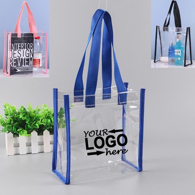 PVC Clear Stadium Tote Bag