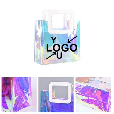 Clear Holographic Tote Bag