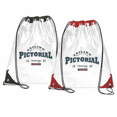 Clear Drawstring Bag