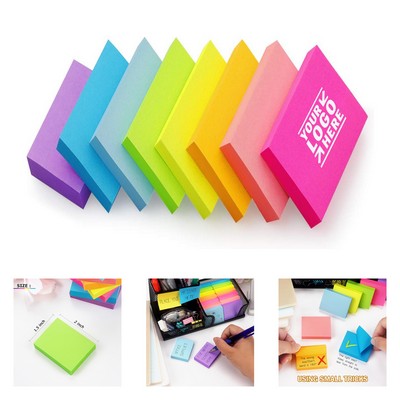 1.5 x 2" 100 Sheets Bright Colors Self-Stick Pad