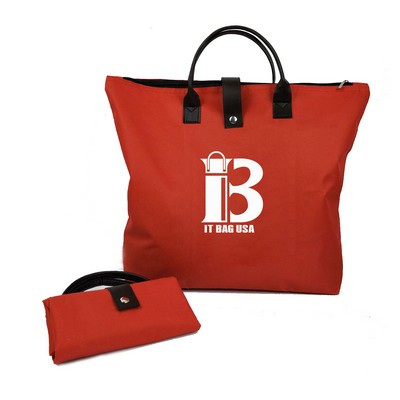 Large Foldable Snap Button Bag