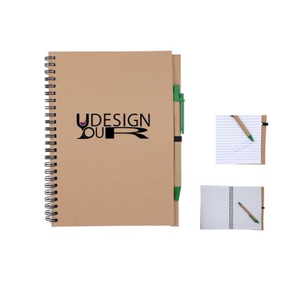 Spiral Notebooks With Matching Eco Pen
