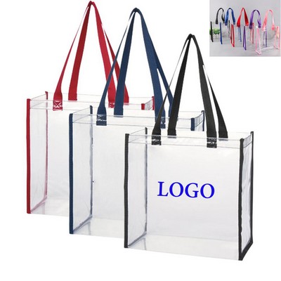 Transparent PVC Shopper Tote Bags